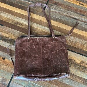 Latico Brown Leather Tote Bag.